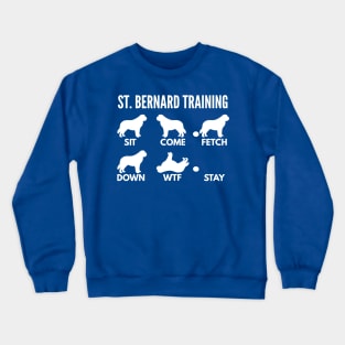 St. Bernard Training St. Bernard Dog Tricks Crewneck Sweatshirt